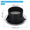 Unique Bargains ABS Plastic Adjustable Round With Screen Kitchen Air Vent Cover 2 Pcs - 2 of 4