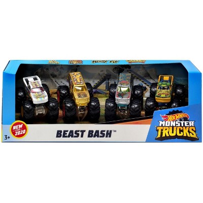 hot wheels monster truck 4 pack