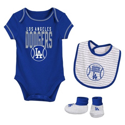 Image of MLB Los Angeles Dodgers Infant Boys' Short Sleeve Layette Set - 3-6M