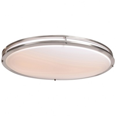 Access Lighting Solero Iii 1 - Light Flush Mount in  Brushed Steel