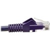Tripp Lite Cat6 Gigabit Snagless Molded Patch Cable UTP Purple RJ45 M/M N201015PU - 2 of 4