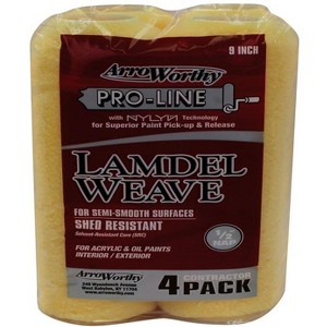 ArroWorthy Pro-Line Synthetic Blend 9 in. W X 1/2 in. Paint Roller Cover 4 pk - 1 of 1