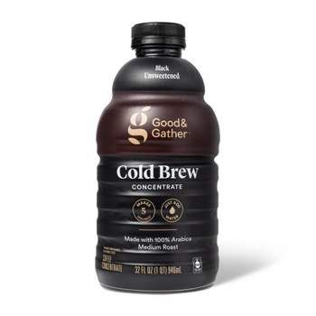 Cold Brew Coffee Concentrate Black Unsweetened - 32floz - Good & Gather™