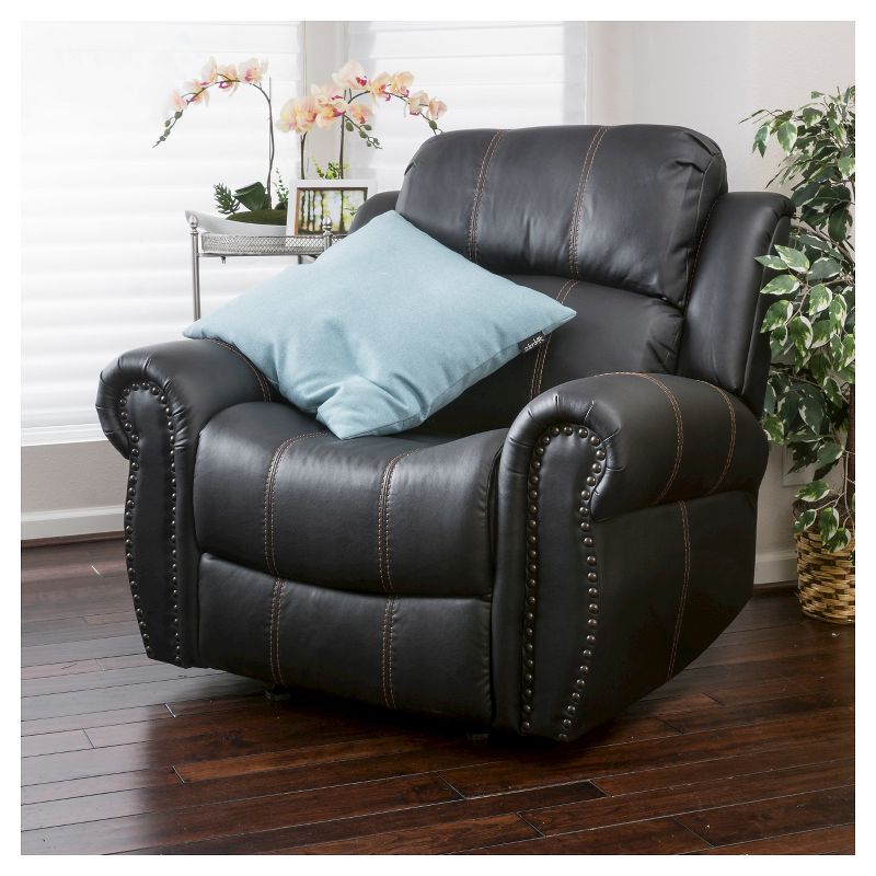 Charlie Faux Leather Glider Recliner Club Chair - Christopher Knight Home, 4 of 6