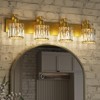Crystal Gold Bathroom Vanity Light Modern Bathroom Light Fixtures Over Mirror Modern Crystal Vanity Lighting - 4 of 4