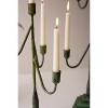 Green Patina Metal Candelabras – Set of 2 -27" Tall Rustic Candle Holders by Kalalou - 3 of 3