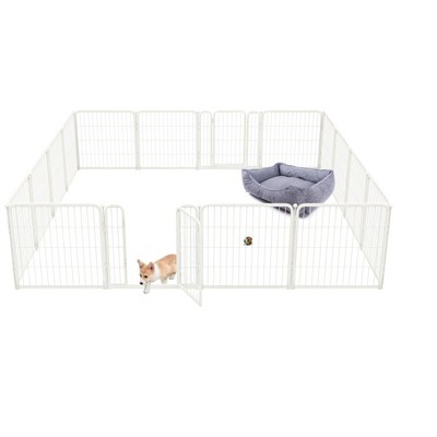FXW Homeplus Indoor Dog Playpen - Stress-Free and Safe Play,Panels for Puppy and Small Dogs, Black│Patented