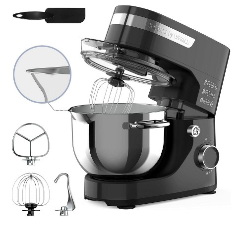 Cook's Companion® 600W 4.5 qt Stand Mixer w/ Dough Hook, Whisk & Flat  Beater 