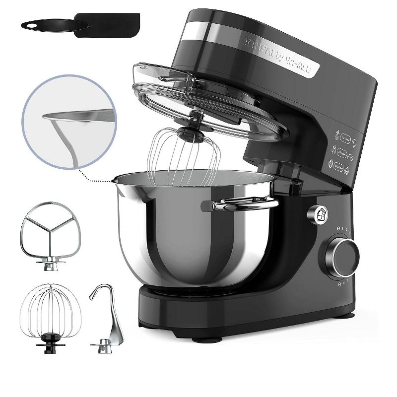 Whall Kinfai Electric Kitchen Stand Mixer Machine with 5.5 Quart Bowl for Baking, Dough, Cooking, 1 of 9