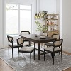 Hartmut Modern Ratten Dining Chair Set of 2 with Solid Wood Legs |ARTFUL LIVING DESIGN - 2 of 4