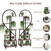 2 Pack 6-Tier Plant Stand, Tall Metal Indoor Plant Stand With Detachable Wheels, Plant Stands With Drawers Large Plant Display Stand - 3 of 4