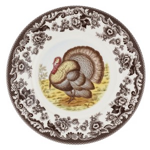 Spode Woodland Luncheon Plate - Turkey - Perfect for Thanksgiving - 1 of 3
