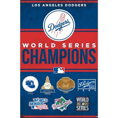 Trends International MLB Los Angeles Dodgers - Champions 23 Framed Wall Poster Prints