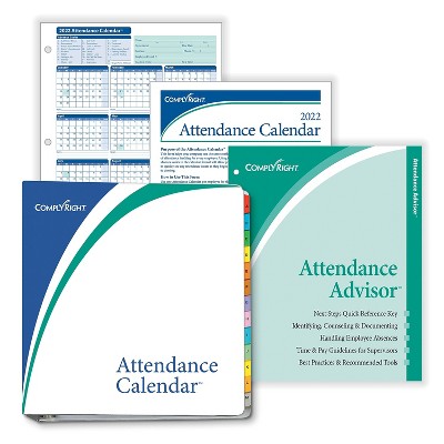 ComplyRight 2021 Attendance Calendar Kit White Pack of 100 (A1411W16PK100)