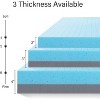 Vynxaria Comfort 3" Gel Infused Mattress Topper - Twin/Full/Queen/King Sizes for Cooling and Pressure Relief - 4 of 4