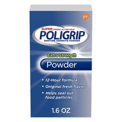 Poligrip Extra Strength Denture Powder - 1.6oz