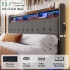 AMERLIFE Bed Frame 53.1"H with Lift Storage, Headboard Storage & RGB LED - 4 of 4