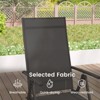 Tangkula 4PCS Patio Folding Dining Chair w/ 7-Level Adjustable High Backrest for Garden - 3 of 4