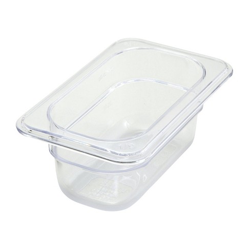 Winco Storage Container, Clear Polycarbonate, Square, 2 Quart : Target