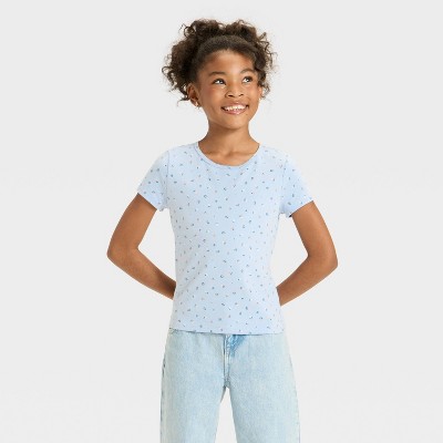 Girls' Short Sleeve Fitted T-Shirt - Cat & Jack™