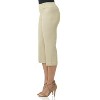 Rekucci Women's Ease into Comfort Capri with Button Detail - 2 of 4