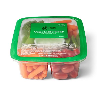 Vegetable Tray with Ranch Dip (Veggies may Vary) - 18oz - Good & Gather™