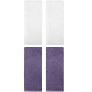 REGALWOVEN Solid Cotton Soft Absorbent Bath Hand Towels 4 Pack - 1 of 4