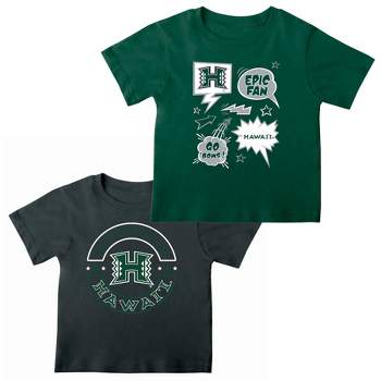 NCAA Hawaii Rainbow Warriors Toddler Boys' 2pk T-Shirt