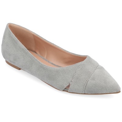 Journee Collection Womens Winslo Slip On Pointed Toe Ballet Flats