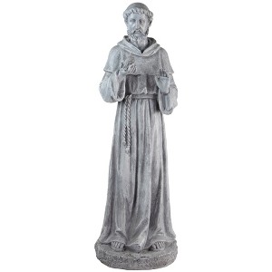Northlight 28" St. Francis with Bird Outdoor Garden Statue - 1 of 4