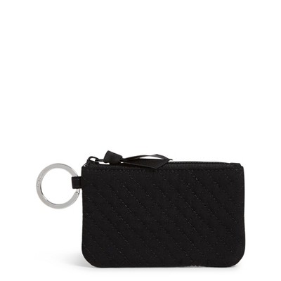 Vera Bradley Women's Faux Leather Wristlet Strap Keychain Black : Target