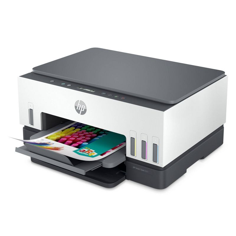 HP Smart Tank 6001 Wireless All-In-One Color Refillable Supertank Printer, Scanner, Copier - White (2H0B9A), 4 of 15