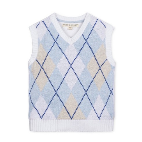 Hope & Henry Boys' Zip-up Textured Sweater (light Blue Heather Cable,  Xx-small) : Target