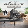 ALAULM Patio Chaise Lounge Set Outdoor Lounge Chair, Rattan Reclining Chair Adjustable Backrest, Pool Sunbathing Recliners with Folding Table - 4 of 4