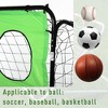 NAYSAYE Sport Net and Rebounder Soccer Goal Target Goal 2 in 1 Indoor Outdoor Backyard Training Fun, Black and Green, 94.50"*34.80"*67.50" - 4 of 4