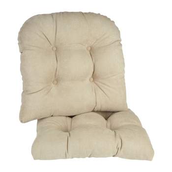 Goodgram Non Slip Chenille Premium Memory Foam Chair Cushions (4 Pack) - 16  In. W X 16 In. L, Gray : Target