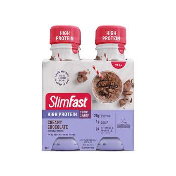 SlimFast High Protein Meal Replacement Shake - Creamy Chocolate - 11 fl oz/4pk