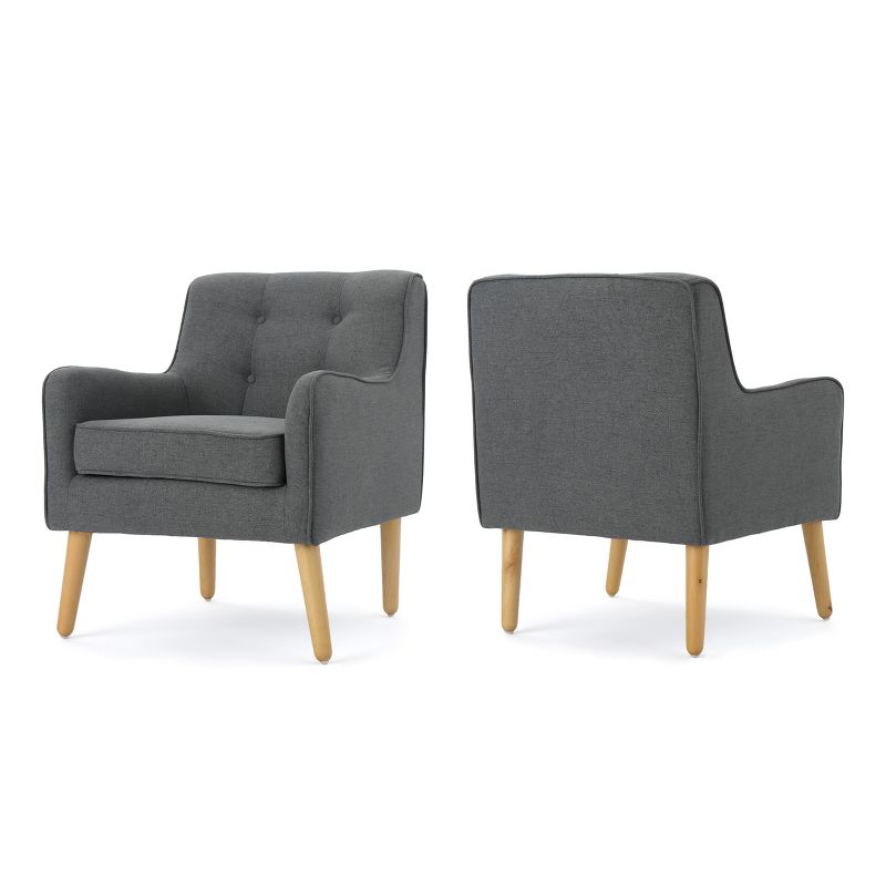 Set of 2 Felicity Mid-Century Armchairs - Christopher Knight Home, 1 of 8