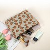Unique Bargains Corduroy Flower Floral Makeup Bags and Organizers 1 Pc - 2 of 4