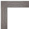 42"x30" Non-Beveled Pinstripe Plank Gray Wall Mirror - Amanti Art: Modern Design, Polystyrene Frame, Wall Mount - image 3 of 4