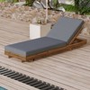 VisioGear Chaise Lounge Chairs, Pool Chairs Lounges with Lounge Cushion, Beach Recliners with Adjustable Backrest, Dark Gray, 76.8"*27.5"*5.9" - 2 of 4