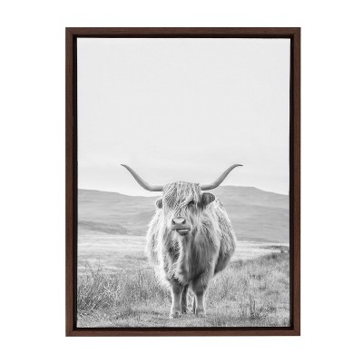 12 X 12 X 0.75 Highland Cattle Frida I Square By Monika Strigel Unframed  Wall Canvas - Icanvas : Target