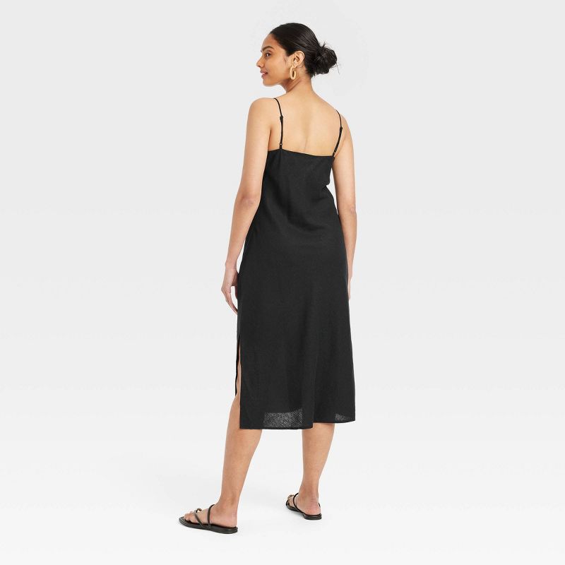 Women's Linen Slip Dress - A New Day™, 3 of 8