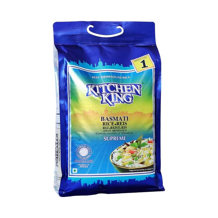 Kitchen King White Basmati Rice - 10 lb, 1 of 3