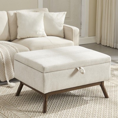 NicBex Square Storage Ottoman for Bedroom,Modern Storage Bench with Solid Wood Frame,Ottoman for Living Room,Bedroom,Entryway