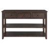 YOOCOZZ Pine Solid Wood Classic Design console table with Two Open Shelves - 2 of 4