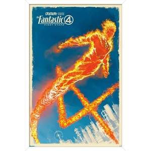 Trends International Marvel Fantastic Four: First Steps (2025) - The Human Torch Framed Wall Poster Prints - 1 of 4