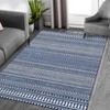 Washable Modern Geometric Printed Rug Non Slip Low Pile Rug Soft Throw Floor Cover Foldable Indoor Carpet for Living Room Bedroom Playroom - 4 of 4