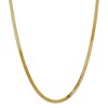 Black Bow Jewelry 4mm, 14k Yellow Gold, Solid Herringbone Chain Necklace - 3 of 4