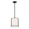 Crystorama Lighting Carlyn 1 - Light Pendant in  Black - 2 of 3